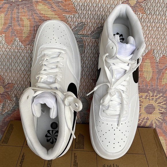 NIKE MEN’S COURT VISION MID Next Nature WHITE/BLACK-WHITE
DN3577 101 Sneakers - Picture 13 of 16